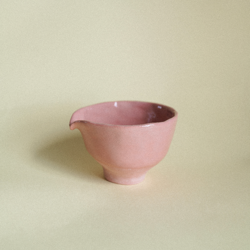 茶碗 chawan / handmade matcha bowl with a spout (travel size)