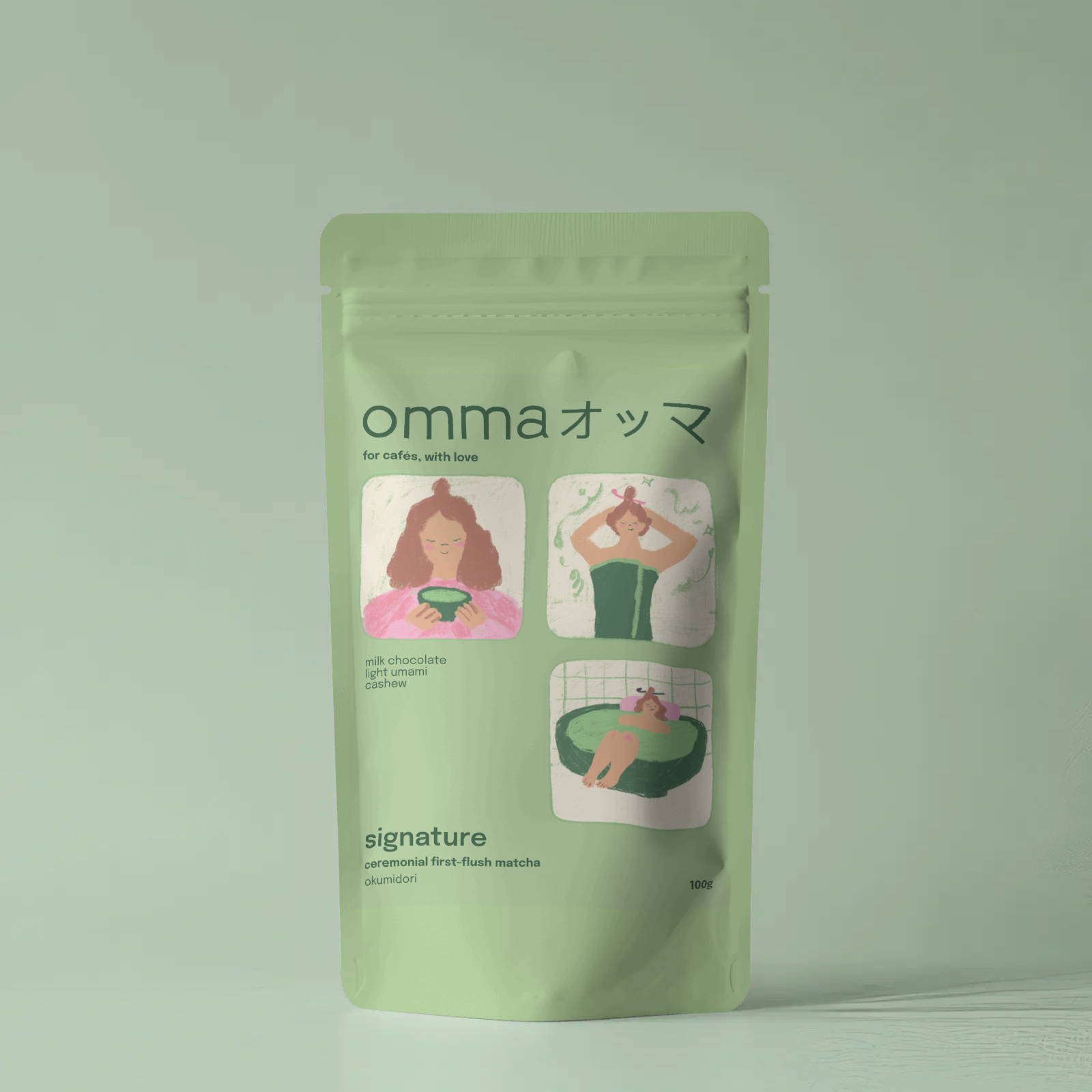 OMMA for Cafés / Ceremonial Matcha / Okumidori, 100g